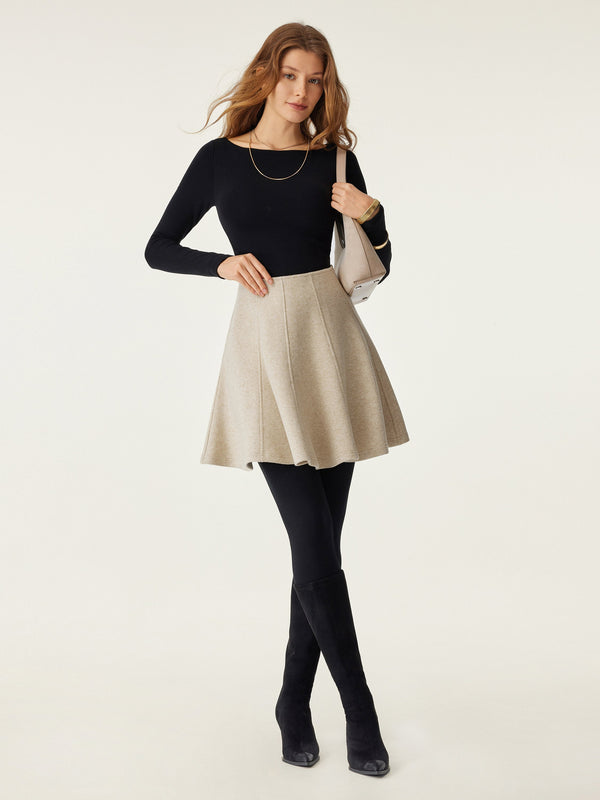 OGLmove High Waisted Flare Hem Mini Skirt