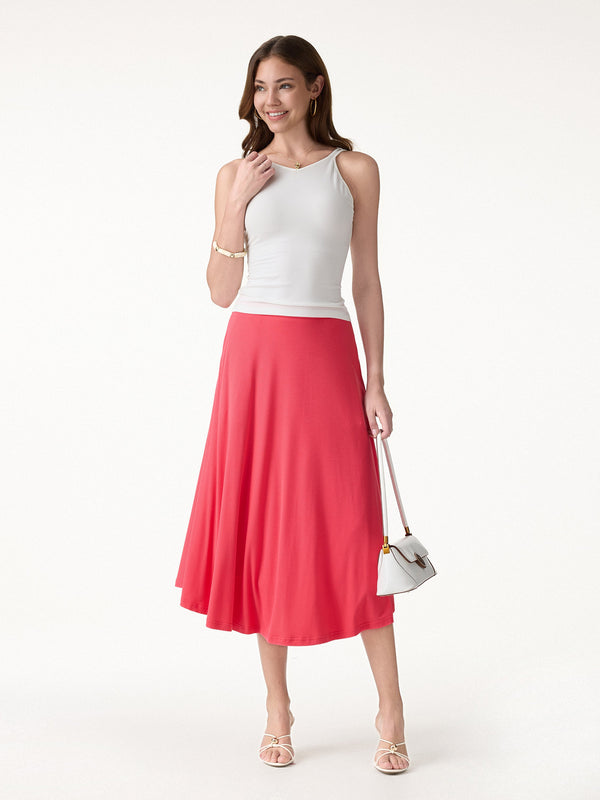 OGLmove CoolTouch Midi Circle Flare Skirt with Pockets