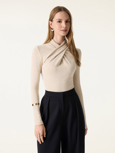 Maglia a collo alto attorcigliato a maniche lunghe ProWarm