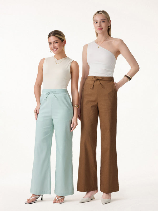 OGLmove Drawstring Wide Leg Pant with Pockets
