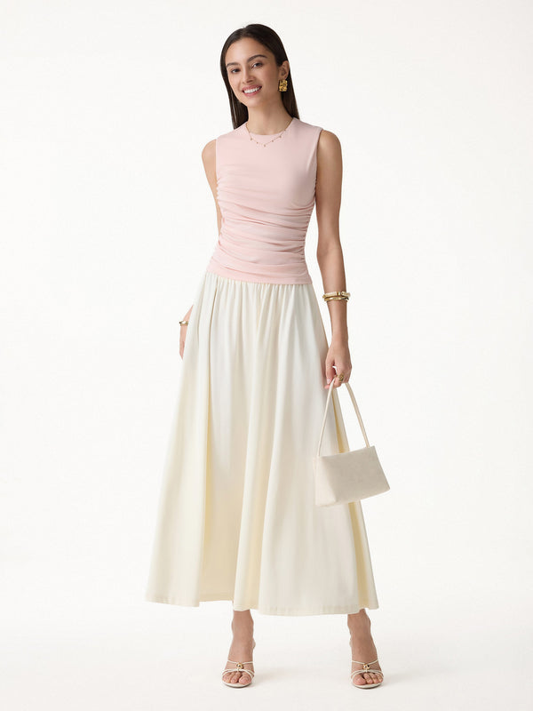 OGLmove Round Neck Gathered Side Bra Top