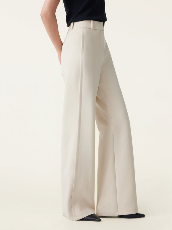 OGLmove 2Pcs Set Tucked Angled Tank & Mid Rise Wide Leg Trousers