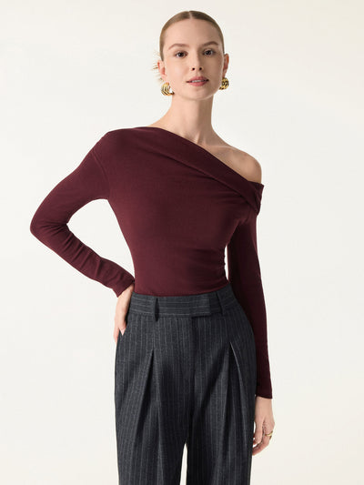 Brassière à manches longues polyvalente avec encolures multiples