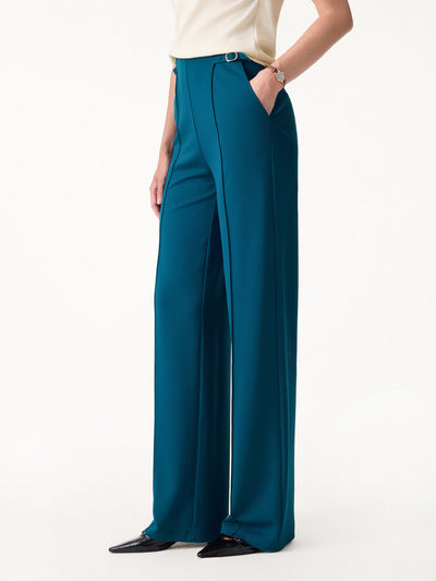 OGLmove 4-Way Stretch Drapey High Rise Wide Leg Ankled Pant