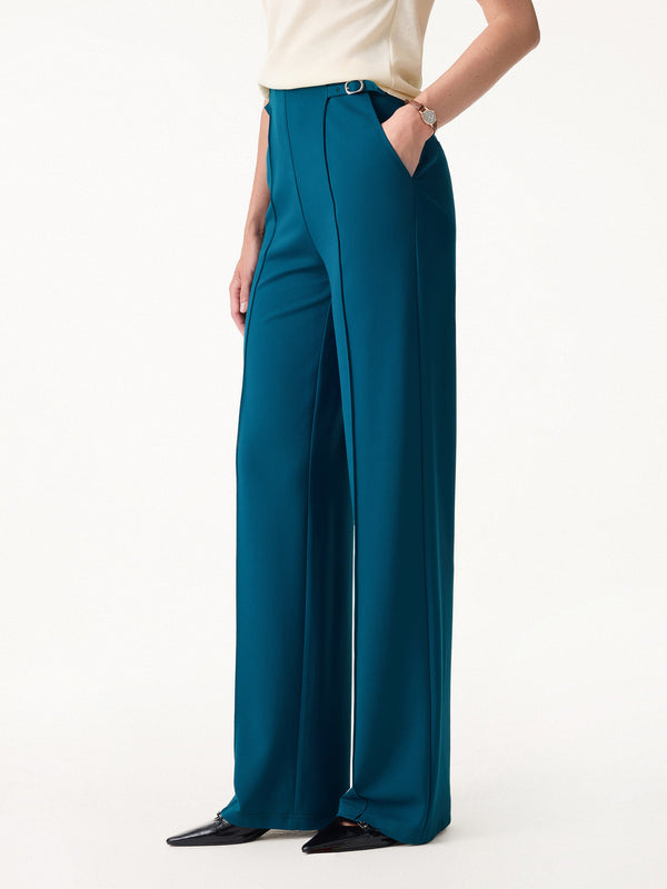 OGLmove 4-Way Stretch Drapey High Rise Wide Leg Ankled Pant
