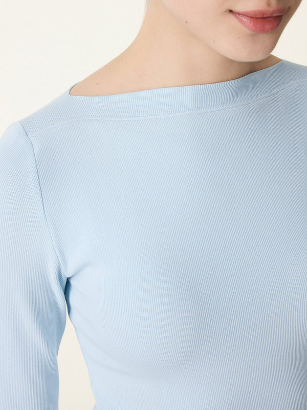Cotton Viscose Slash Neck 3/4 Sleeves Brami