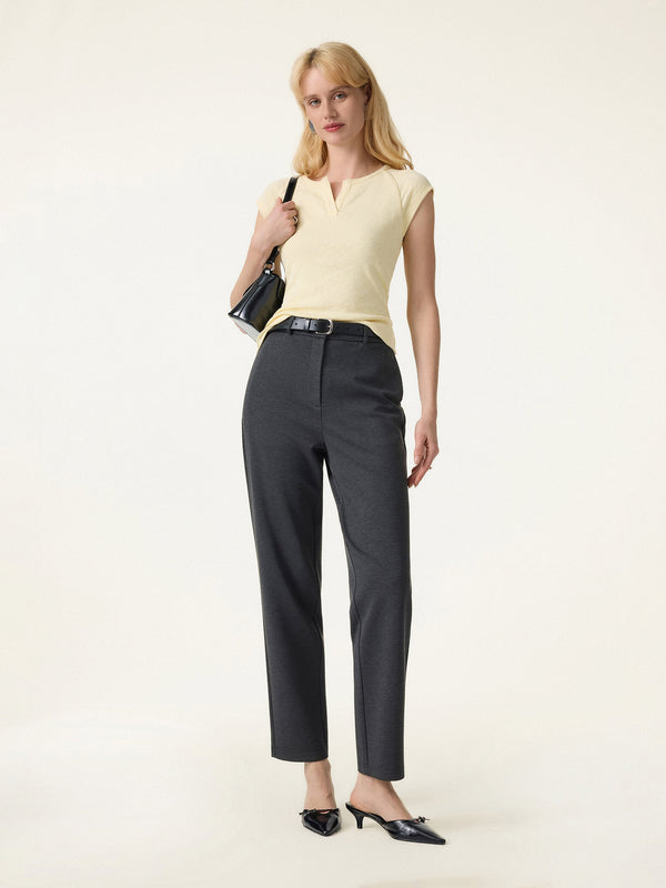 OGLmove 4-Way Stretch High Rise Tapered Leg Pant with Pockets